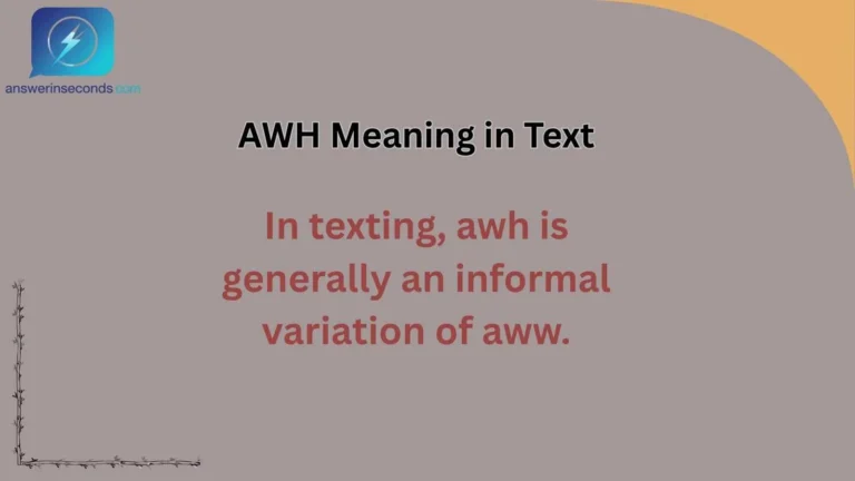AWH Meaning in Text