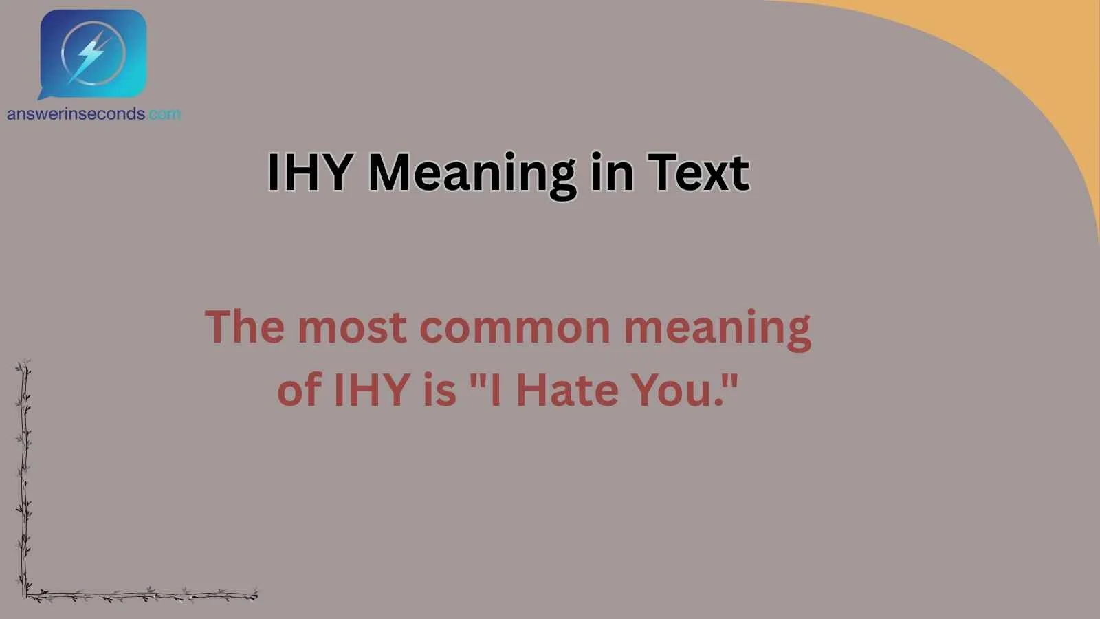 IHY Meaning in Text