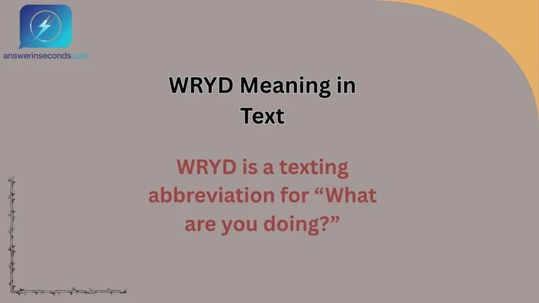 WRYD Meaning in Text