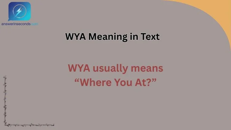 WYA Meaning in Text