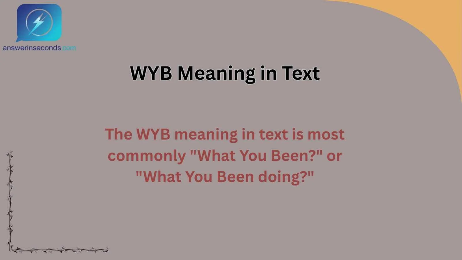 WYB Meaning in Text
