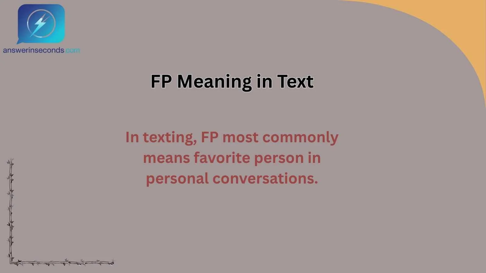 FP Meaning in Text