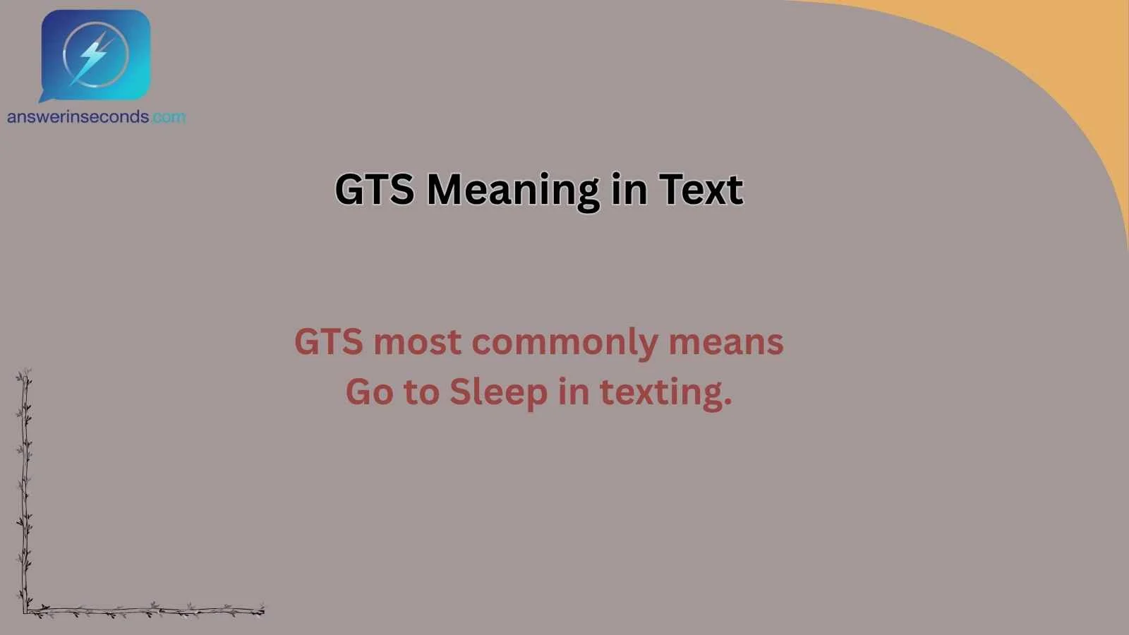 GTS Meaning in Text