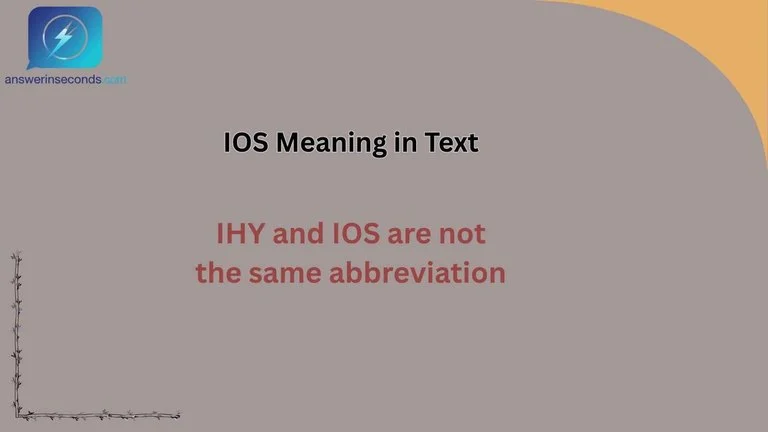IOS Meaning in Text