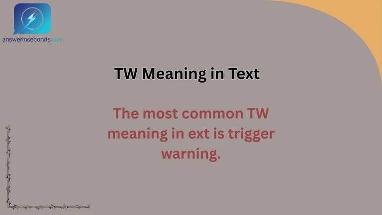 TW Meaning in Text