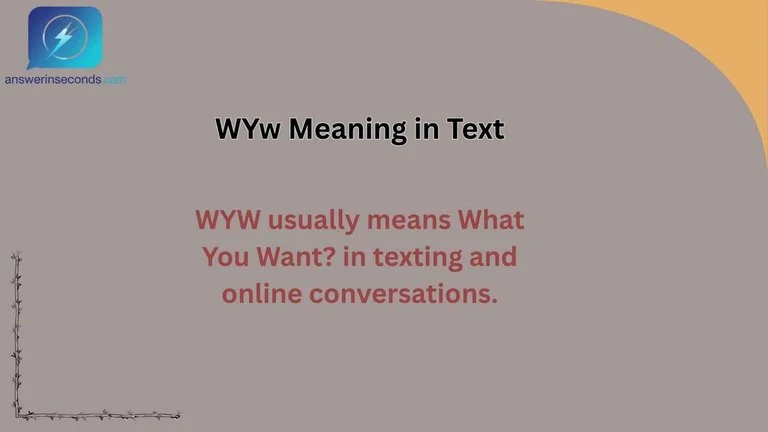 WYw Meaning in Text